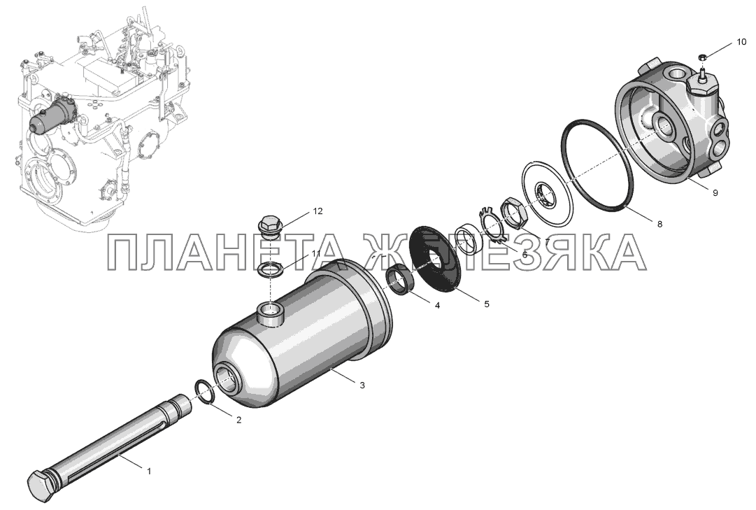 2256010-1716000 Фильтр коробки передач К-744Р2 