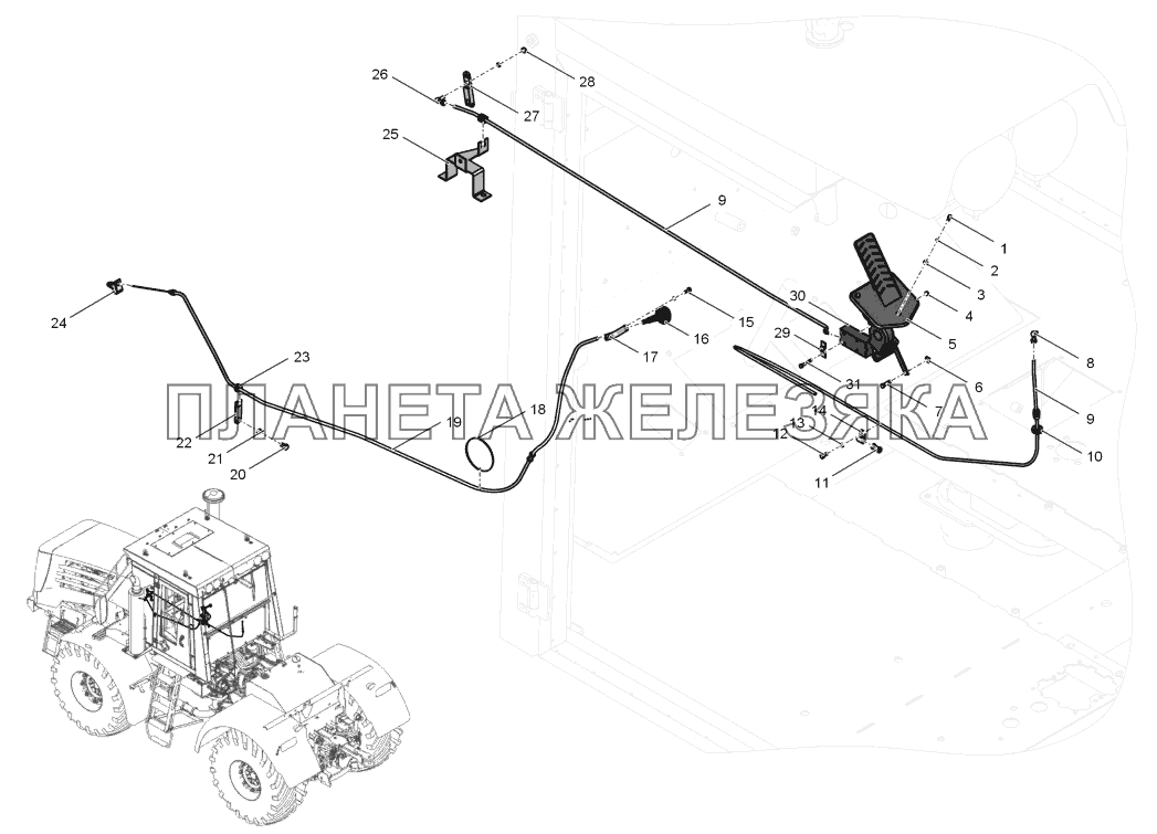 744Р2-1108000-1 Управление подачей топлива К-744Р2 