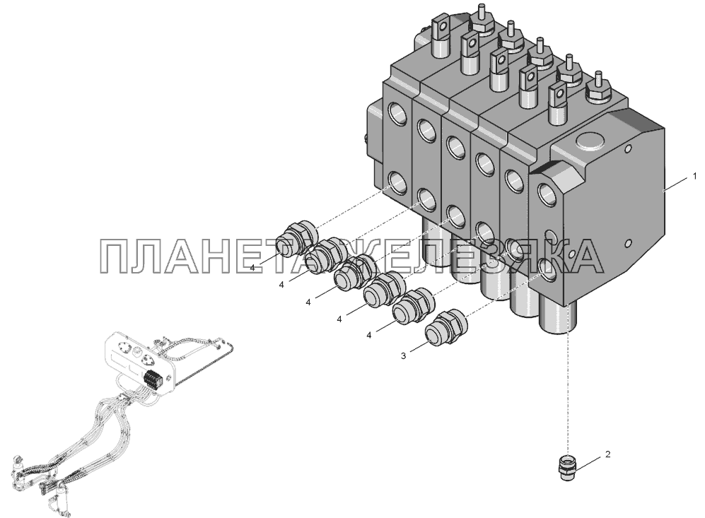 744Р3-4600010-1 Гидрораспределитель К-744Р2 