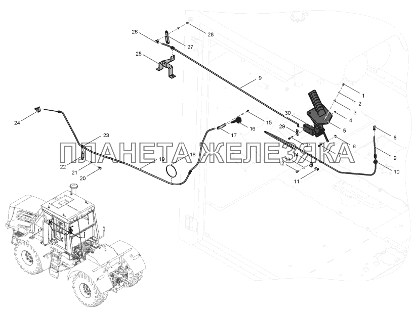 744Р2-1108000-1 Управление подачей топлива К-744Р2 744Р2-1108000-1 Управление подачей топлива К-744Р2