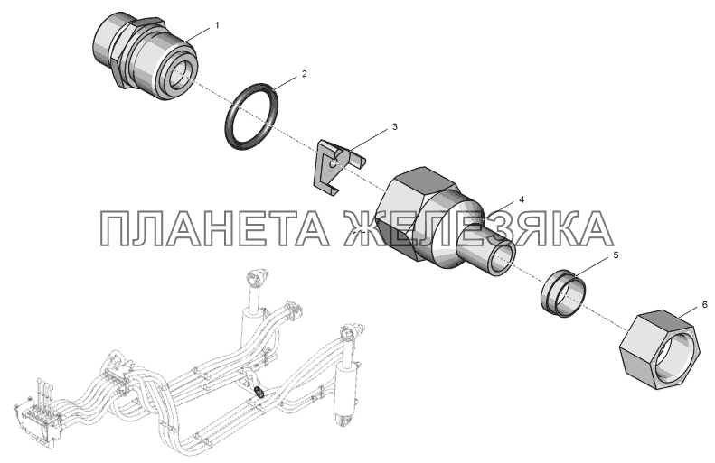 744Р-4600010-4 Клапан замедлительный К-744Р2 