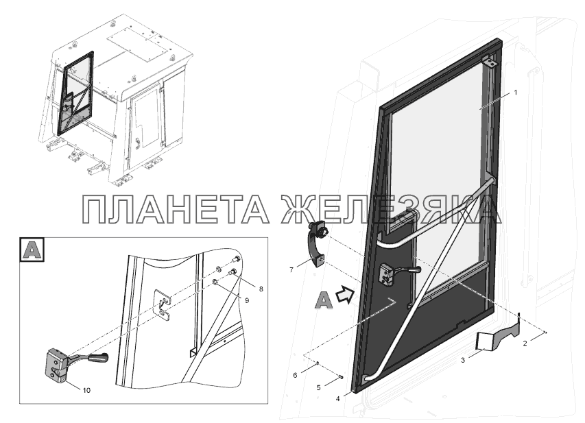 744Р-6708000 Дверь в сборе К-744Р2 