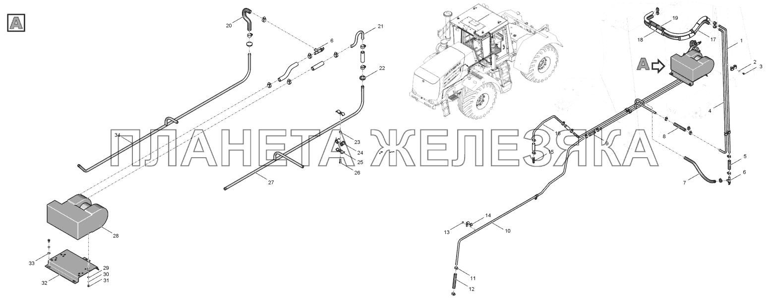 744Р2-8110000-5 Система отопления К-744Р2 