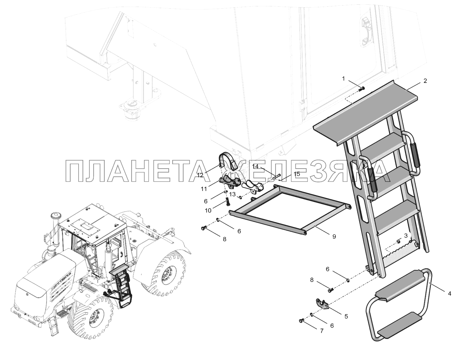 744Р-8210000-3 Лестница К-744Р3 