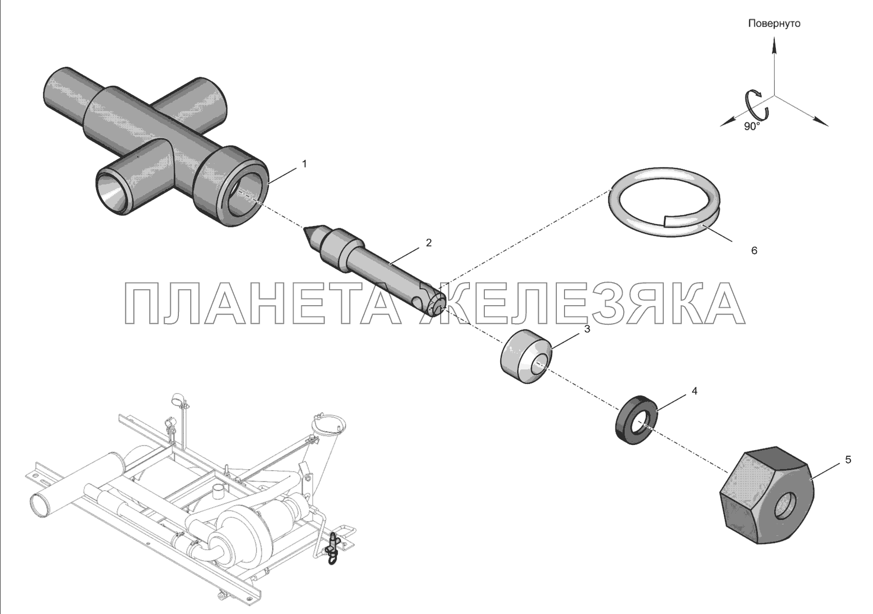 700.15.00.070-2 Кран К-744Р3 