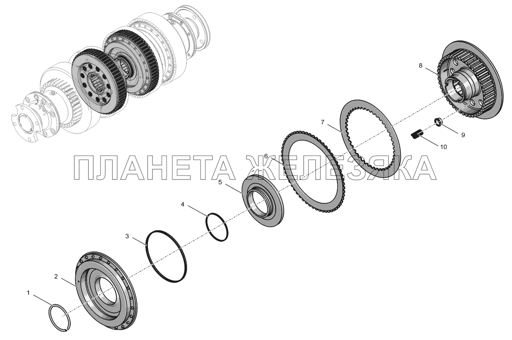 744Р-17.01.040 Фрикцион К-744Р3 