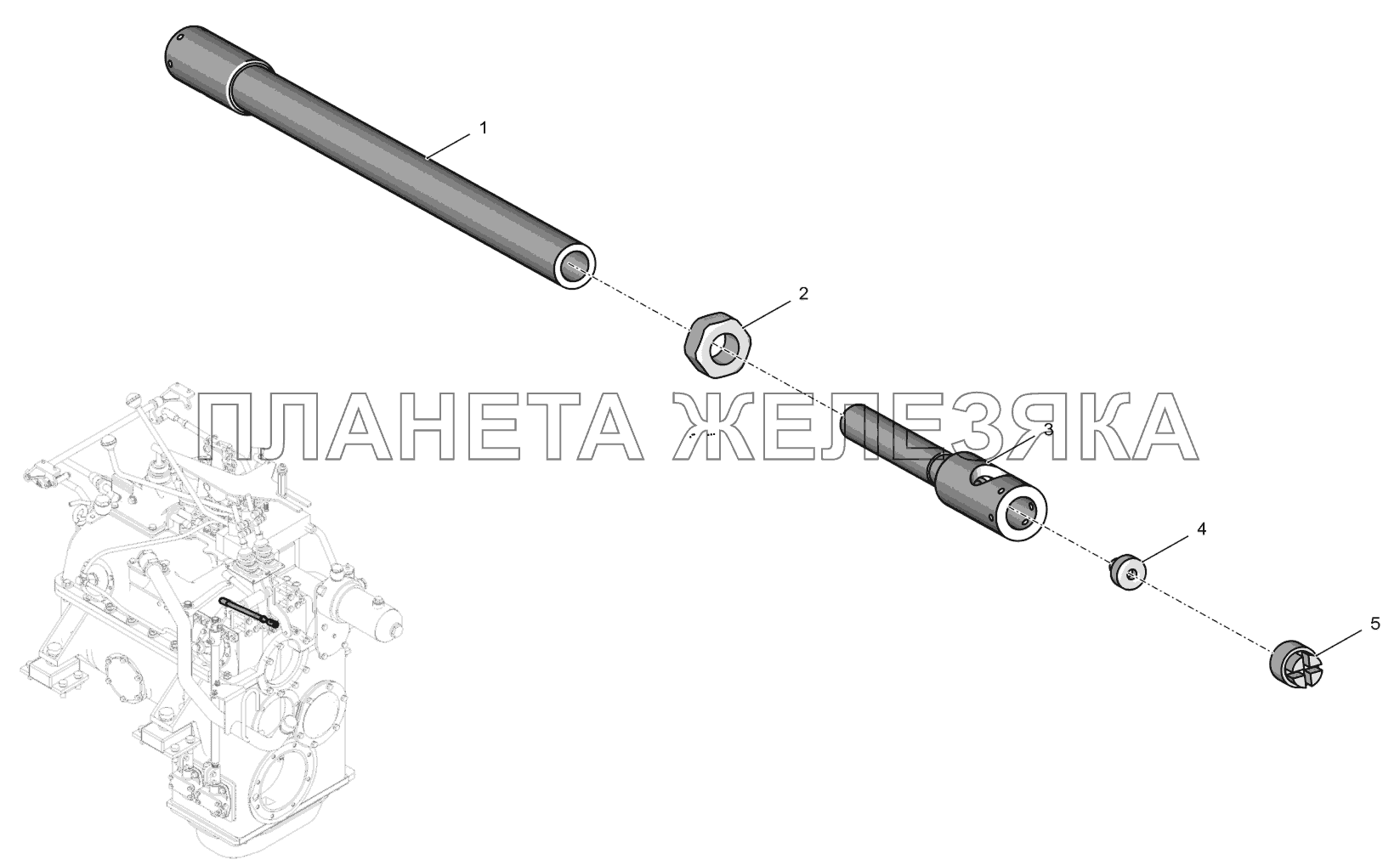 744Р-1719140 Тяга К-744Р3 744Р-1719140 Тяга К-744Р3