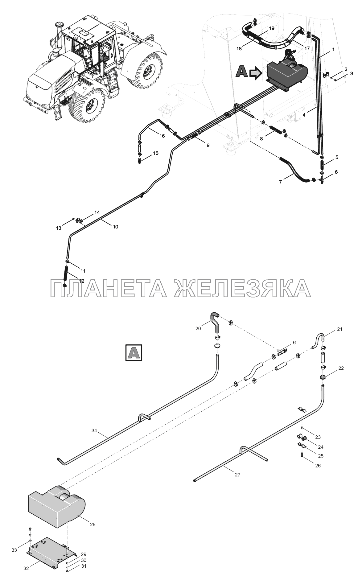 744Р2-8110000-5 Система отопления К-744Р3 744Р2-8110000-5 Система отопления К-744Р3