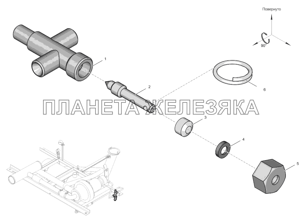 700.15.00.070-2 Кран К-744Р3 