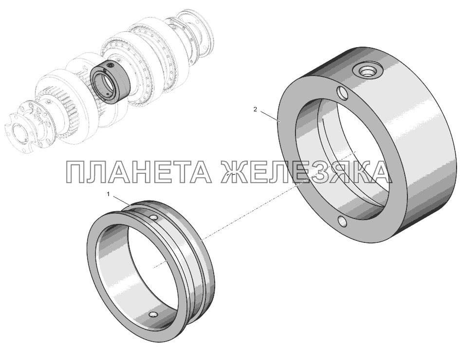 744Р-17.01.130 Опора средняя К-744Р3 