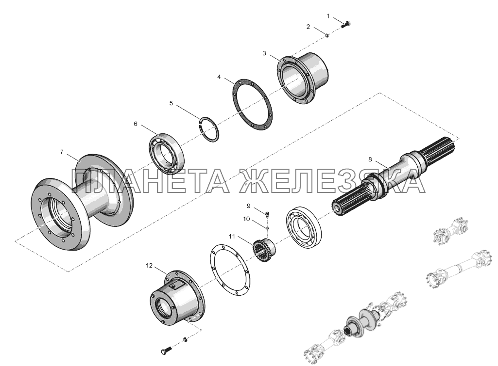 2256010-2220000 Опора промежуточная К-744Р3 