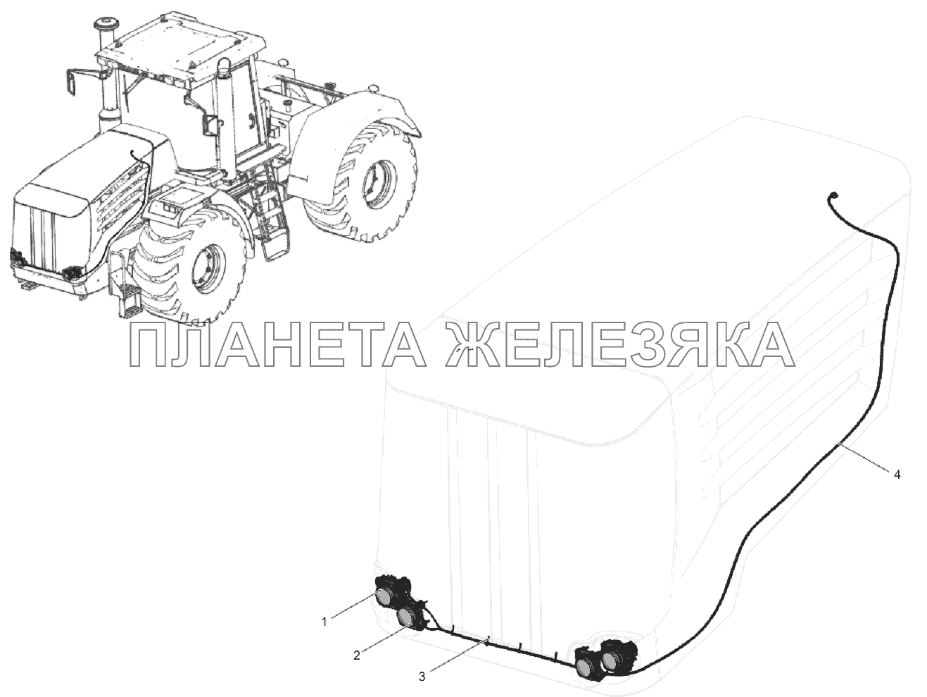 744Р-3798200 Электрооборудование капота от 01.01.2016 К-744Р3 