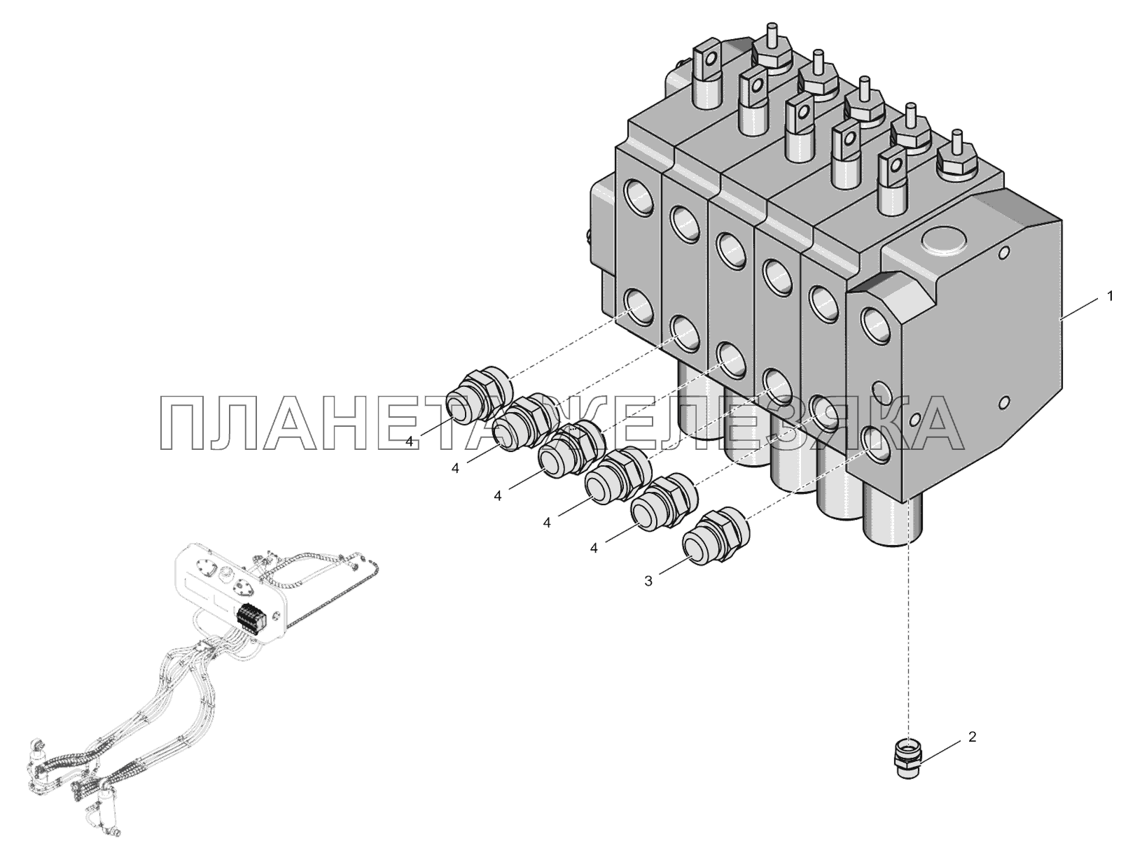 744Р3-4600010-1 Гидрораспределитель К-744Р3 