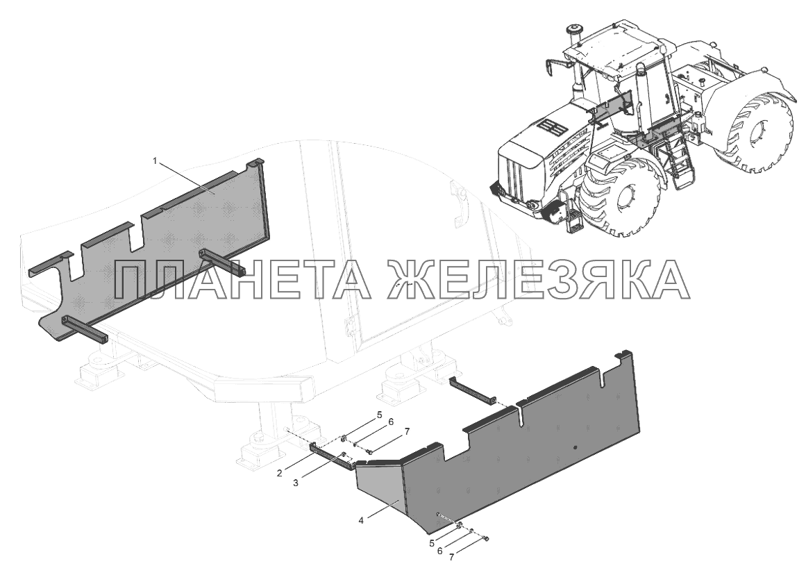 744РС-8400000 Облицовка К-744Р4 