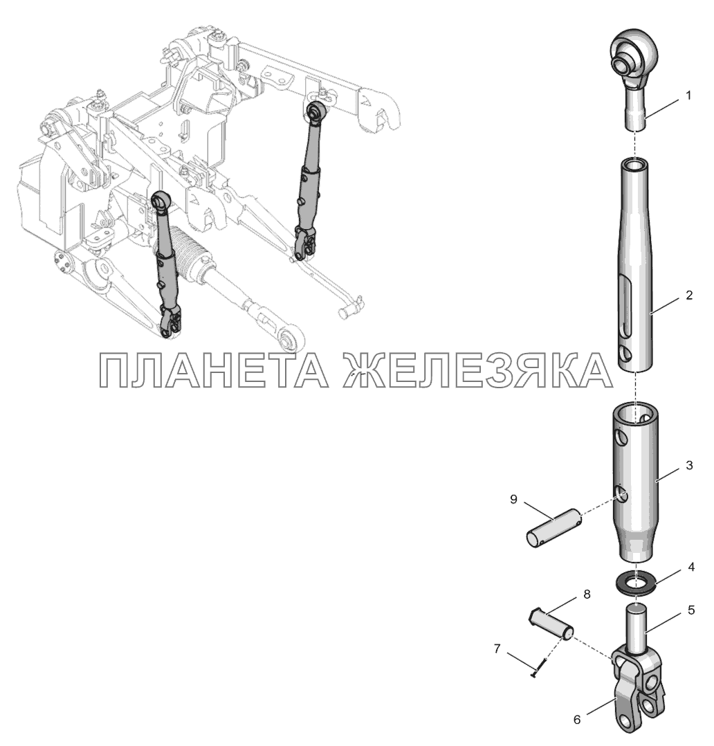 700А.46.28.070 Раскос вертикальный К-744Р4 700А.46.28.070 Раскос вертикальный К-744Р4