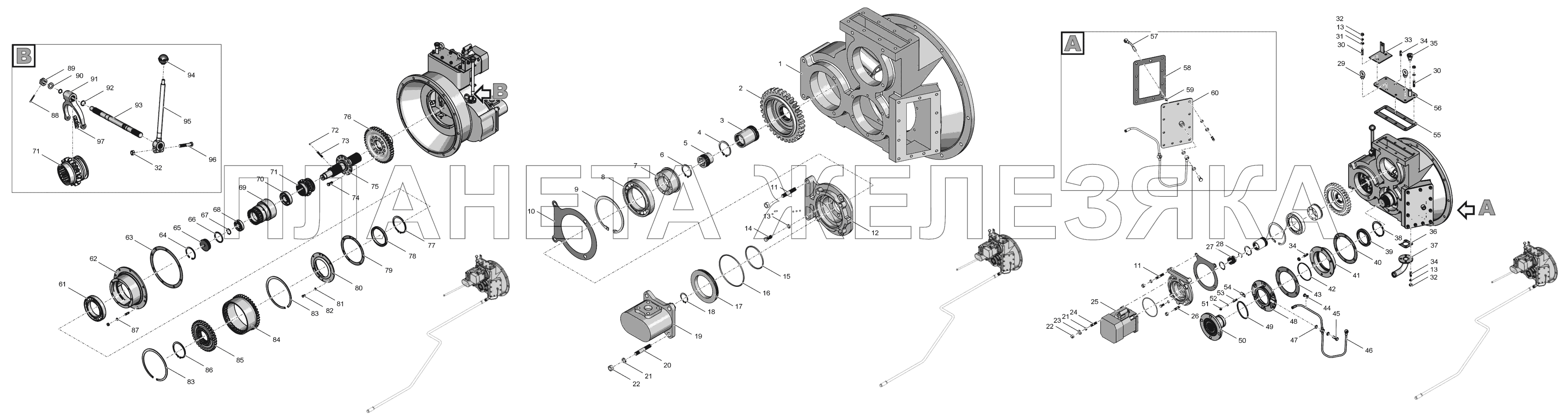 744Р2-162000-02 Редуктор привода насосoв К-744Р4 