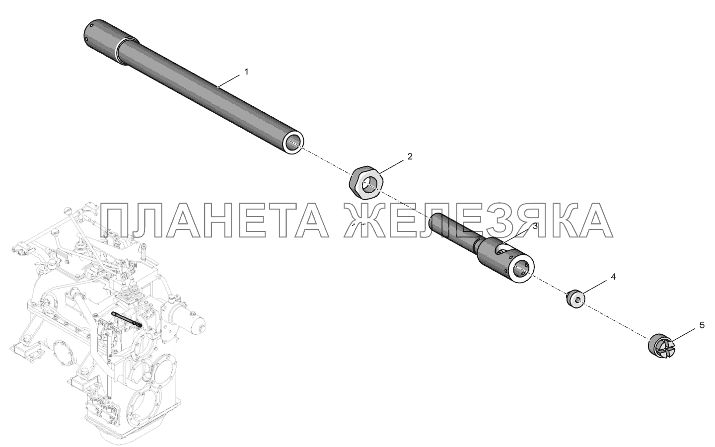 744Р-1719140 Тяга К-744Р4 744Р-1719140 Тяга К-744Р4