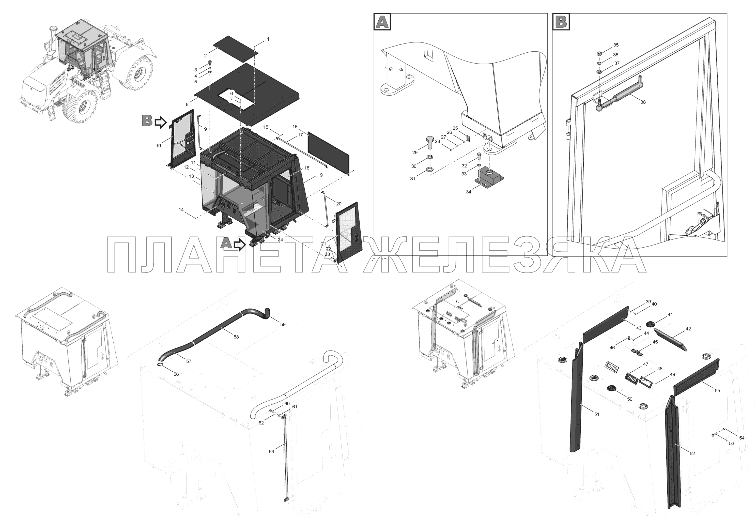 744Р1-6700000 Кабина К-744Р4 