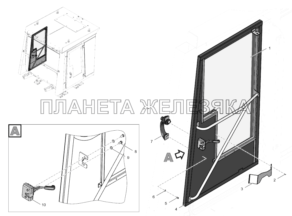 744Р-6708000 Дверь в сборе до 01.01.2016 К-744Р4 