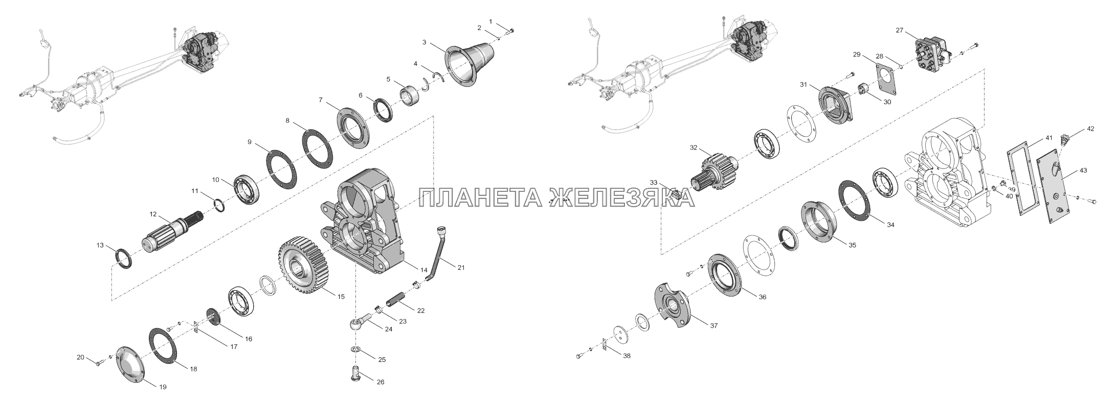 744Р-4202000-1-02 Редуктор односкоростной К-744Р4 