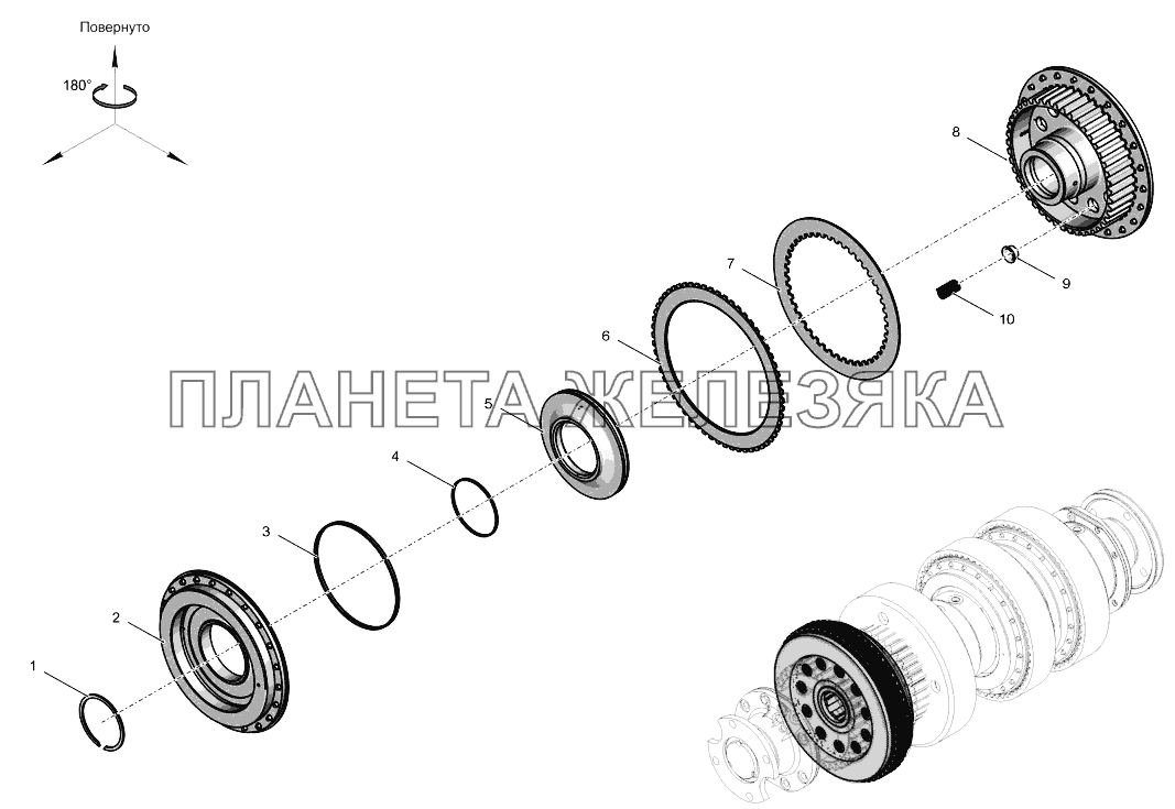 744P-17.01.150 Фрикцион К-744Р4 