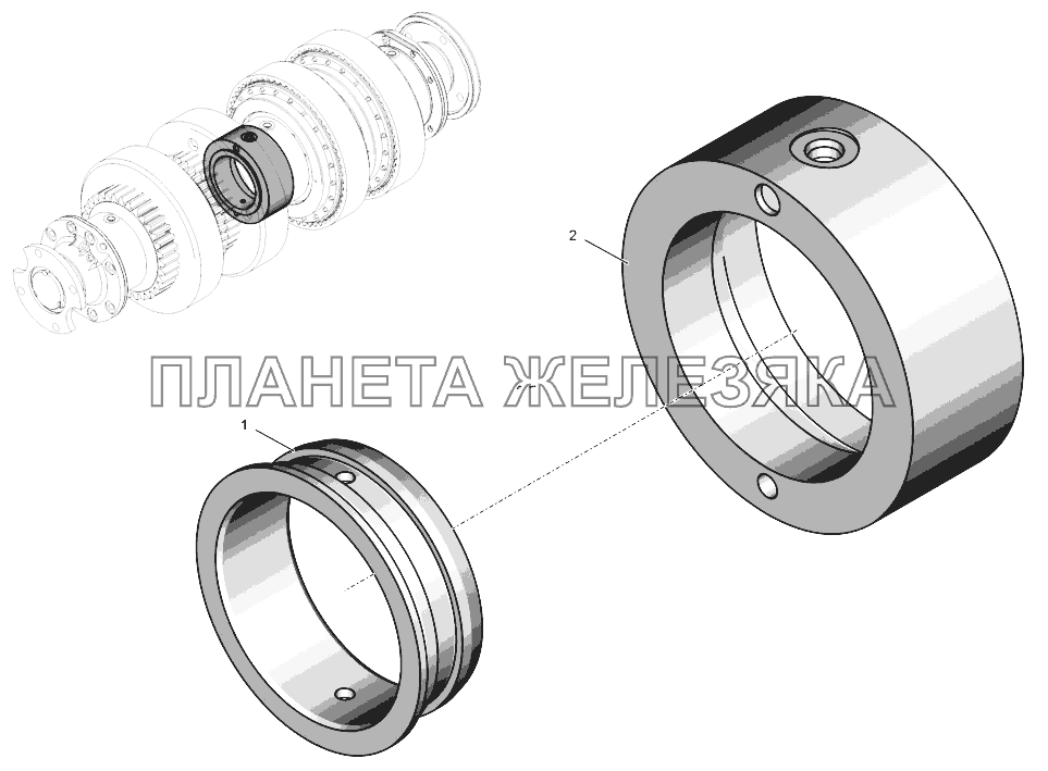 744Р-17.01.130 Опора средняя К-744Р4 