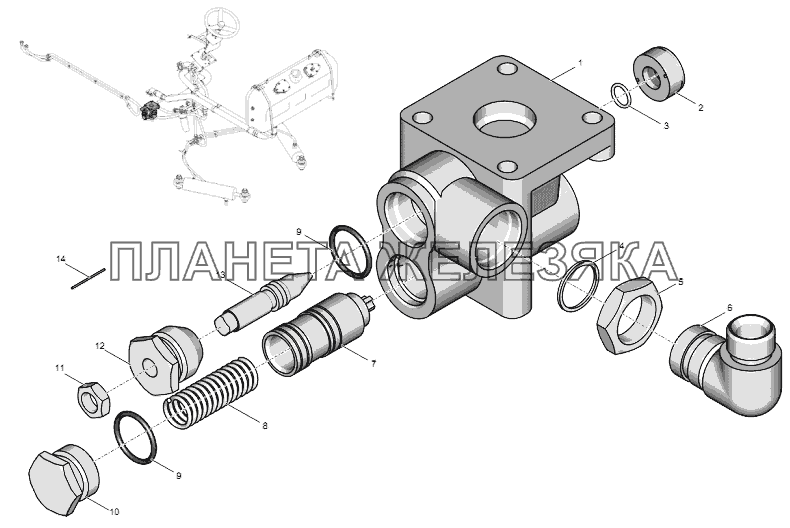 744Р1-34 06 000-1 Регулятор расхода К-744Р4 