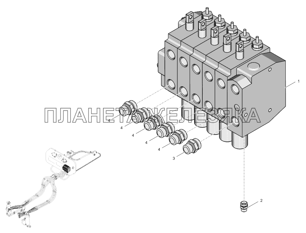 744Р3-4600010-1 Гидрораспределитель К-744Р4 