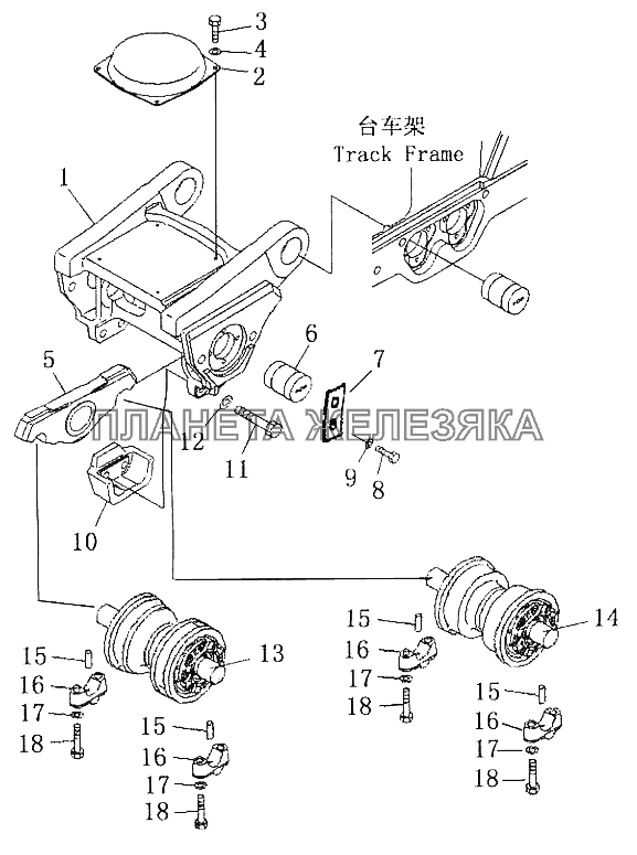 BOGIE Shantui SD42-3 BOGIE Shantui SD42-3