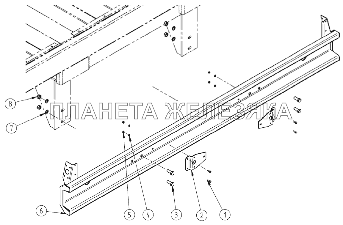 Бампер СЗАП-8305