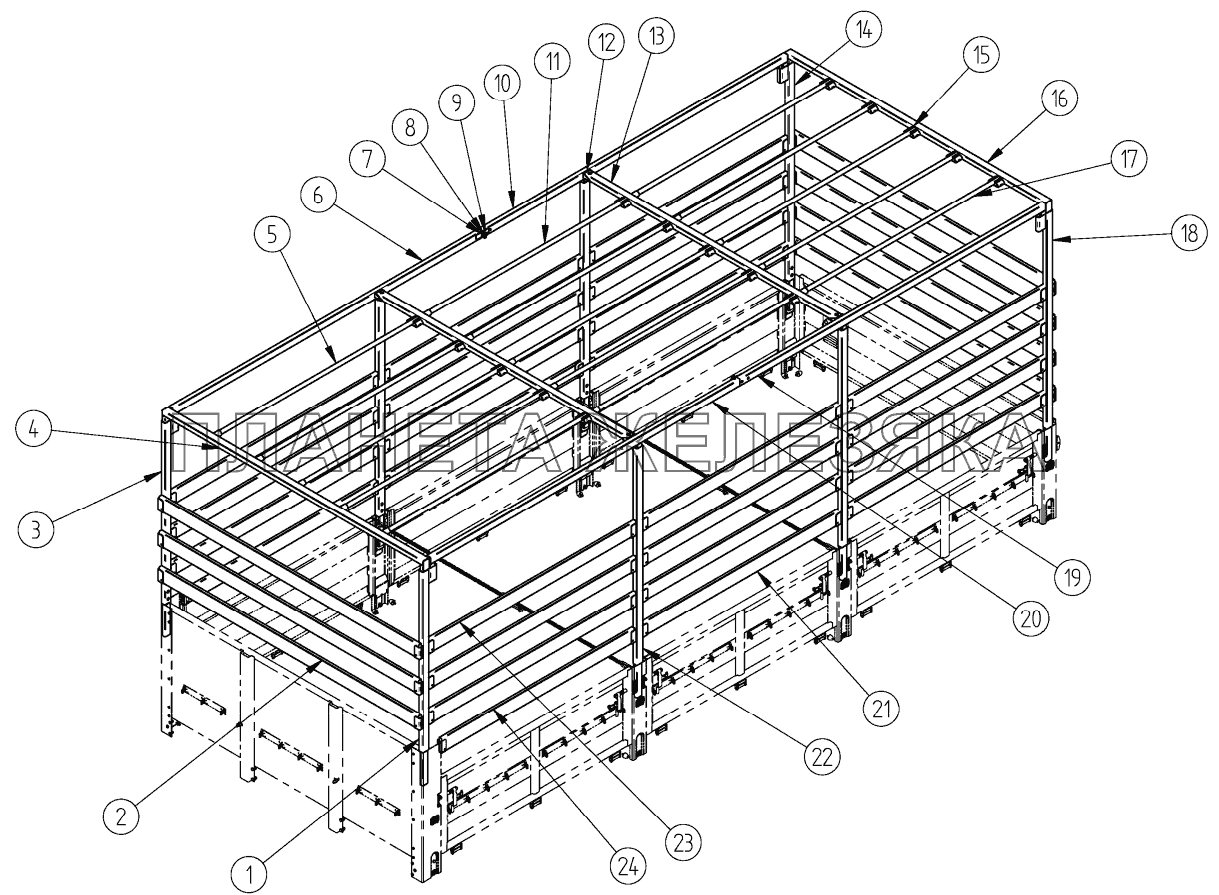 Каркас тента СЗАП-8305