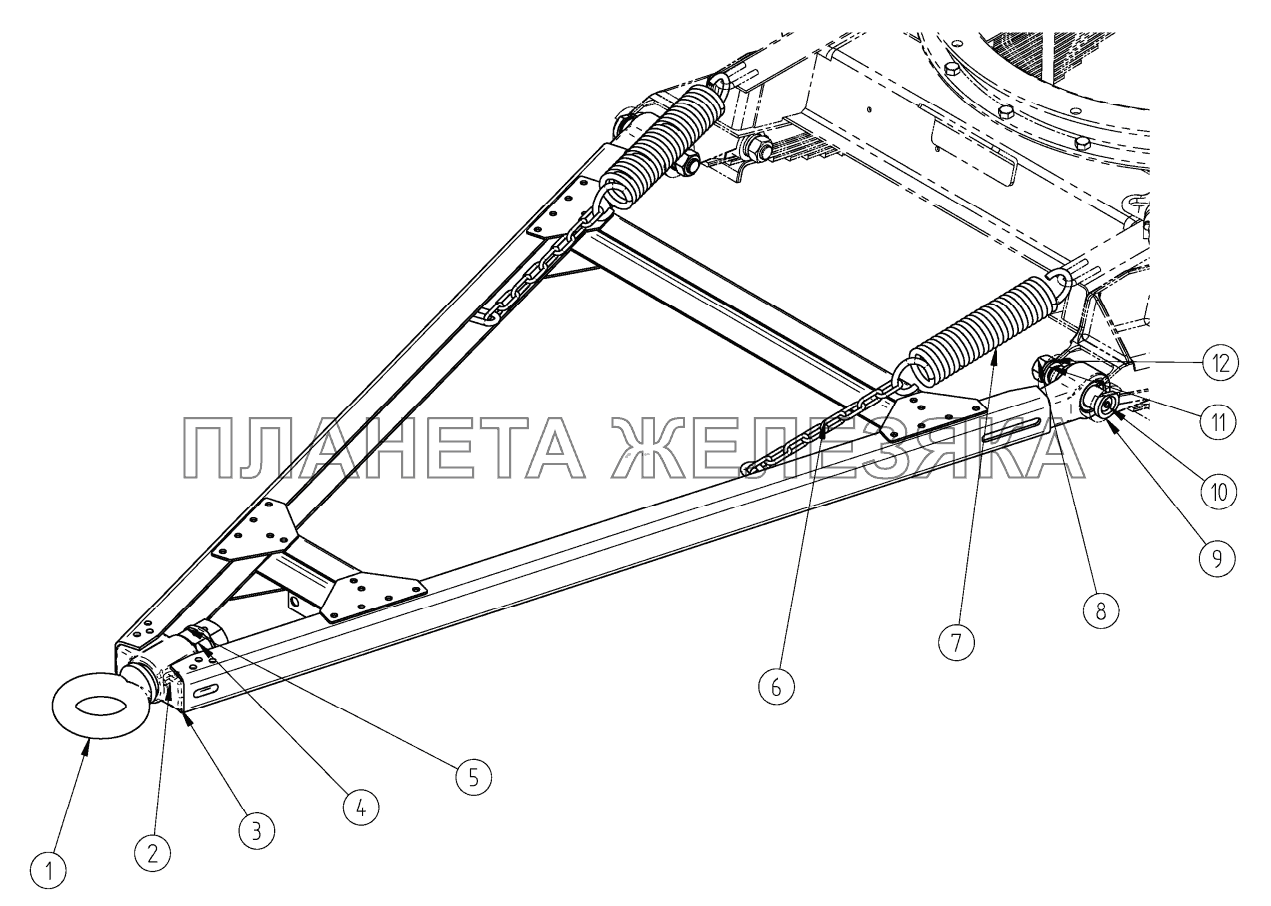 Дышло СЗАП-8305