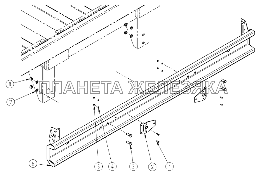 Бампер СЗАП-8357