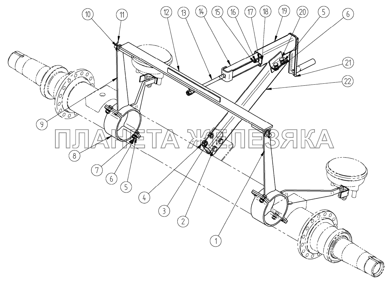 Ручной тормоз СЗАП-8543