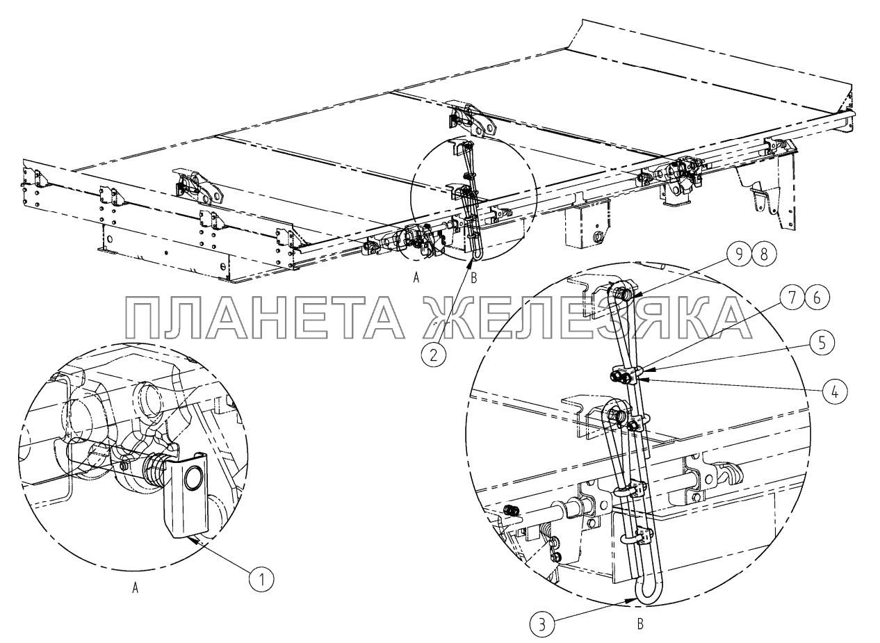 Установка платформы СЗАП-8543