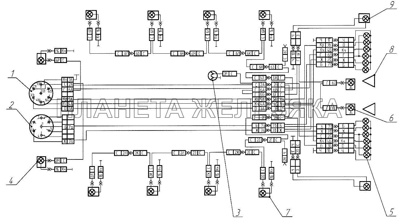 Пневмопривод тормозов с АБС СЗАП-9327