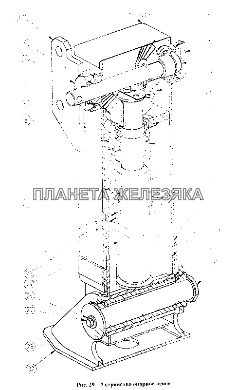 Устройство опорное левое СЗАП-93271