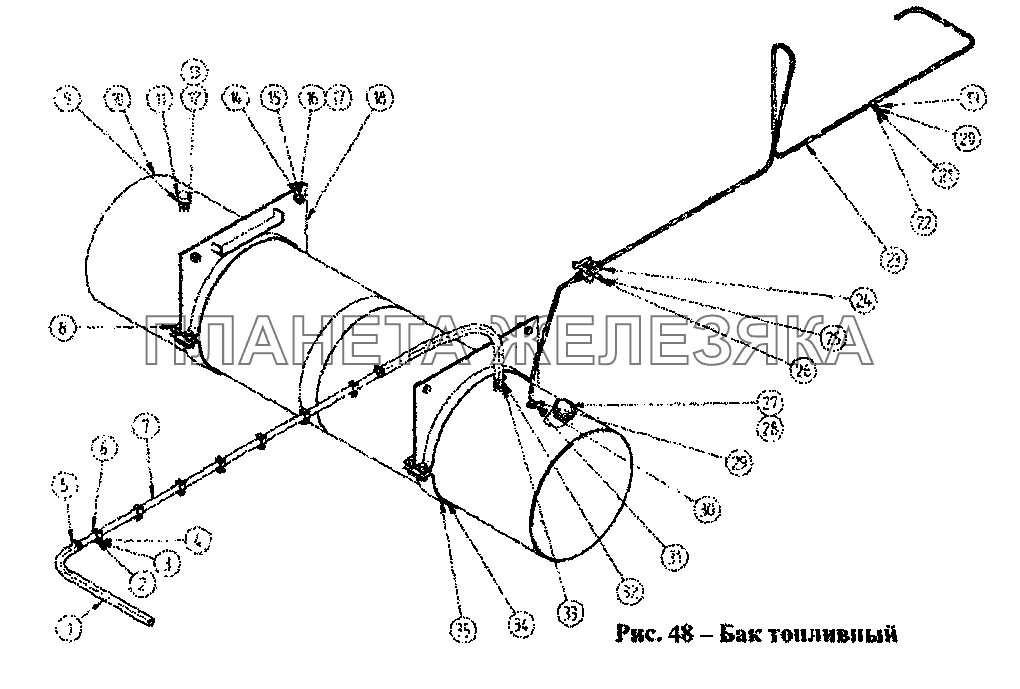 Бак топливный СЗАП-9328