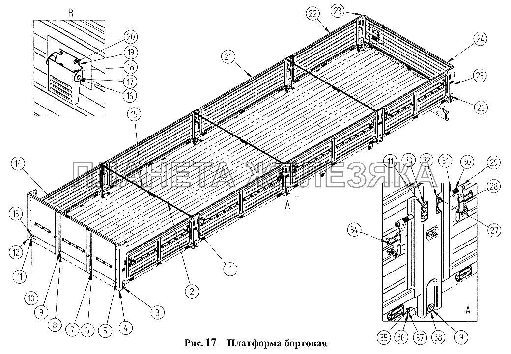 Платформа бортовая СЗАП-9340 (2005)