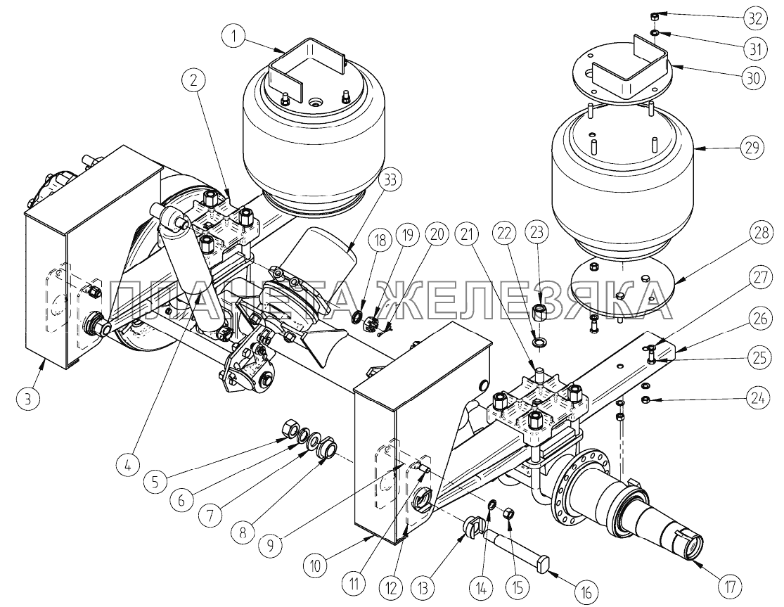 Осевой агрегат (ССУ 1360, 1280) СЗАП-9515
