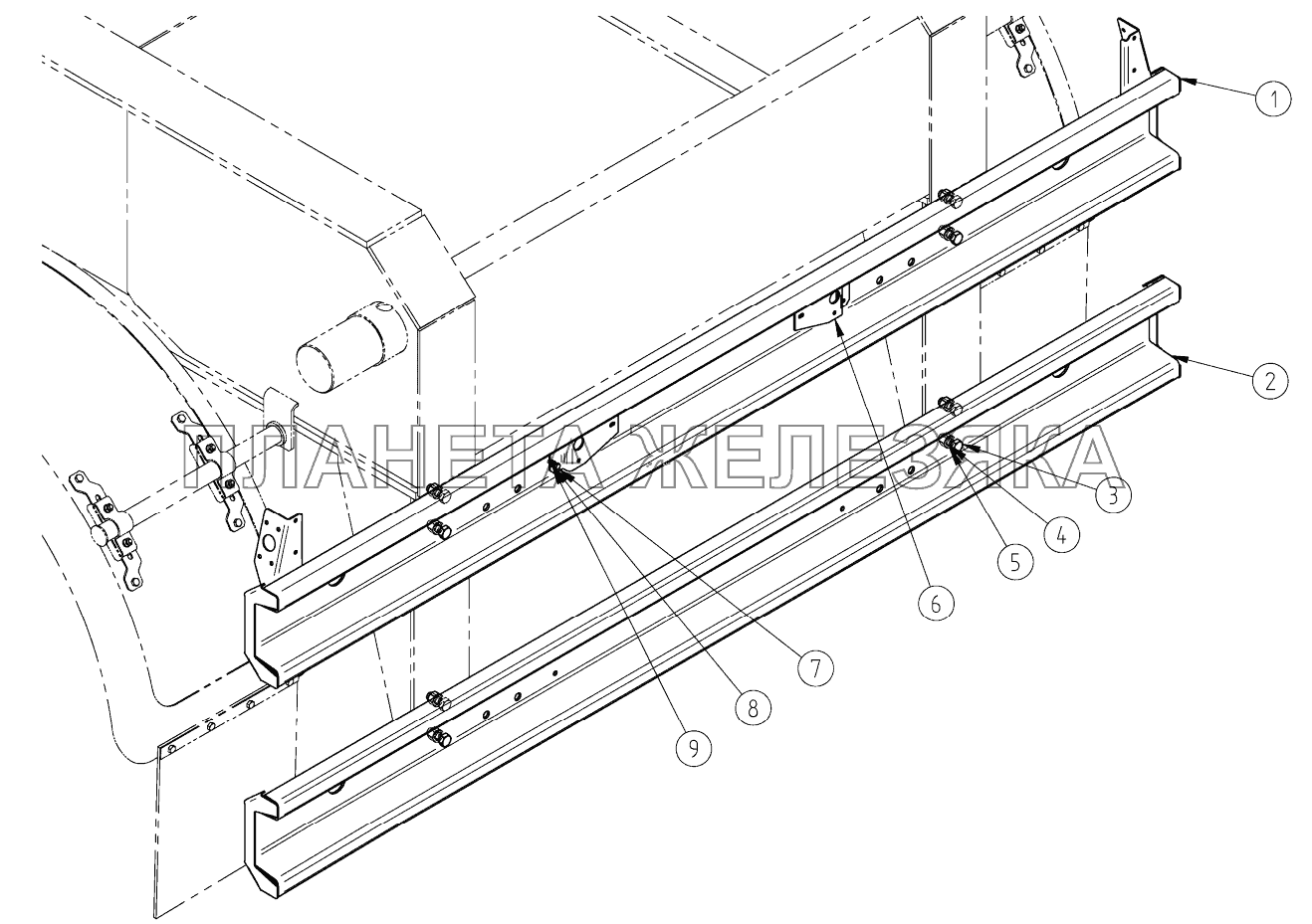 Бампер СЗАП-9515