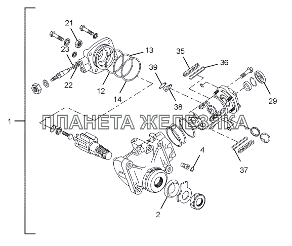 POWER STEERING GEAR BOX (ZF) LPT 613 LHD EURO II POWER STEERING GEAR BOX (ZF) LPT 613 LHD EURO II