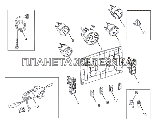 INSTRUMENTS LPT 613 LHD EURO II INSTRUMENTS LPT 613 LHD EURO II