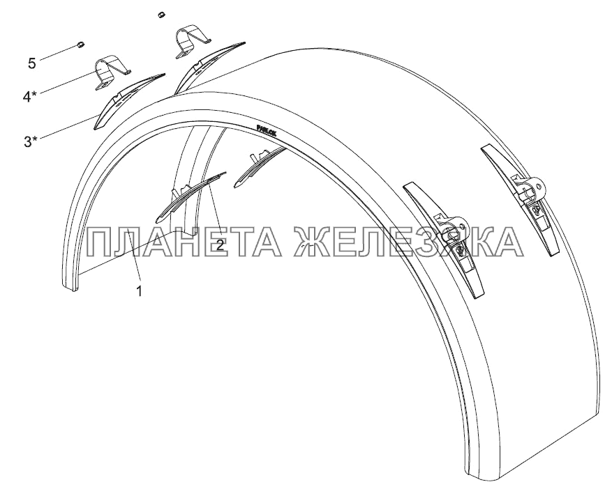 Крыло переднее 9523-3102010 Тонар-9523