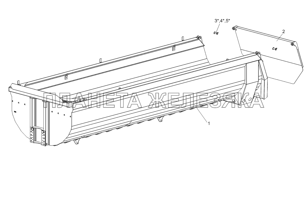 Кузов 952302-4000030 Тонар-952302