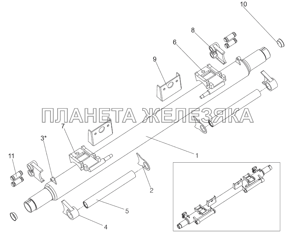 Балка оси 9042-2410050-10 Тонар-95234