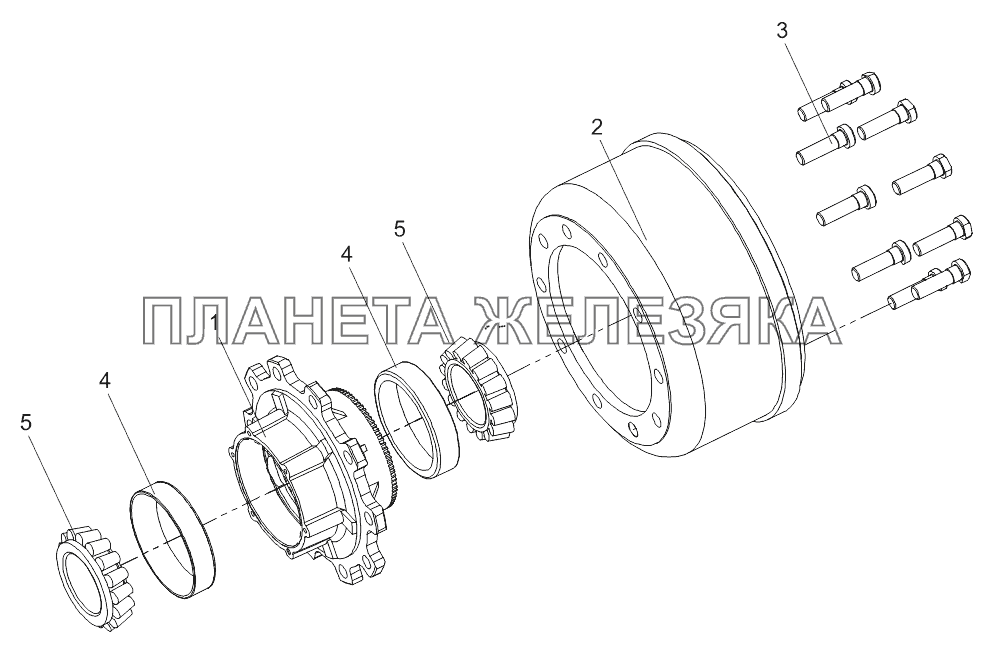 Барабан со ступицей 9042-3104010 Тонар-95235