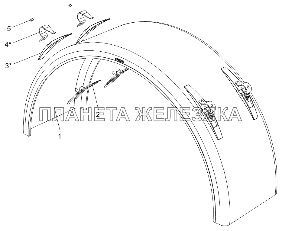 Крыло переднее 9523-3102010 Тонар-9523 (вариант)