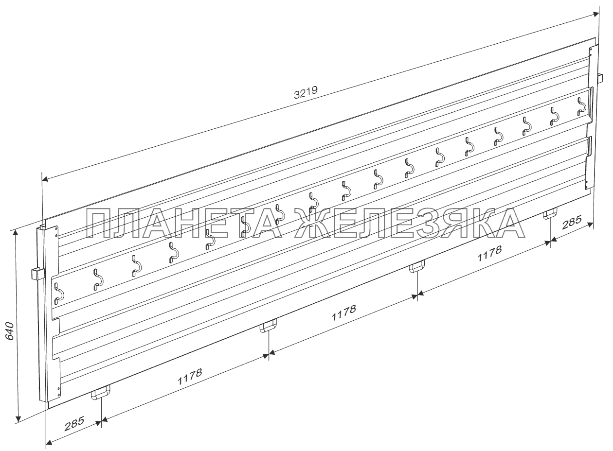 Борт 97461-5400500 Тонар-9746