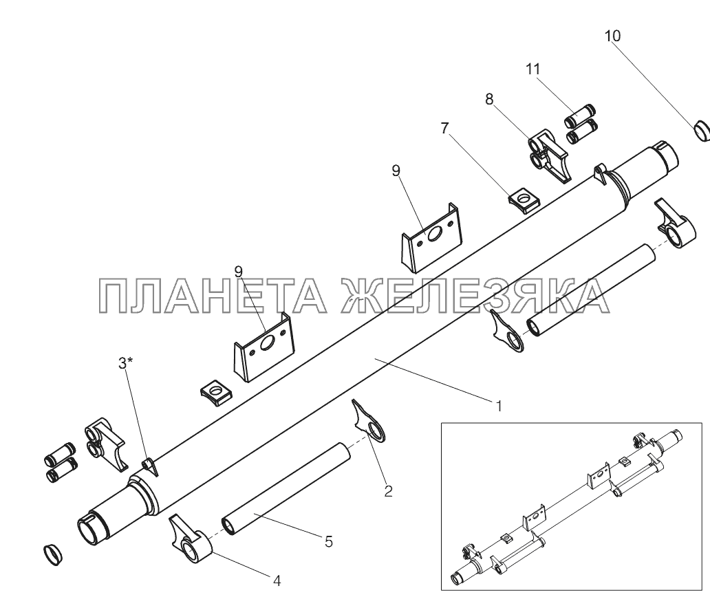 Балка оси 9042-2410050 Тонар-97461